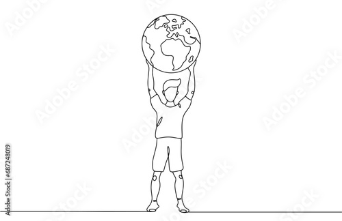 Man. Planet. One line