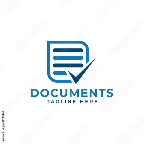 Documents modern creative logo design 