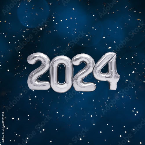 New Year 2024 celebration background