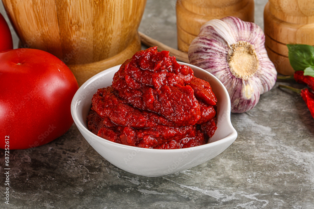 Natural organic red tomato paste Natural organic red tomato paste