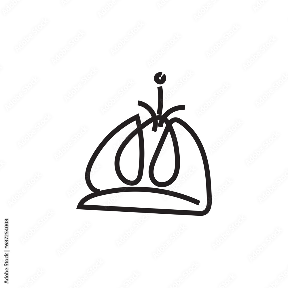 Doodle crown. Line art king or queen crown sketch Doodle crown. Line art king or queen crown sketch