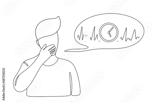Man. Stutterer. One line