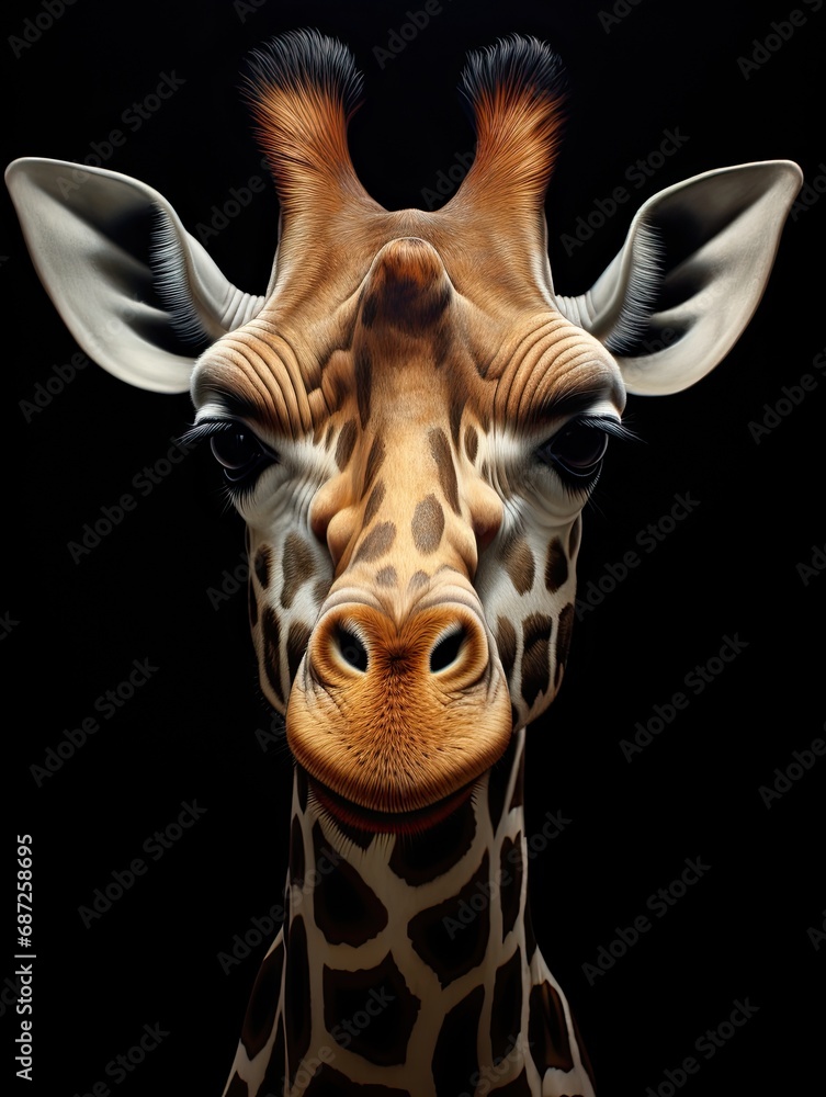 Obraz premium Captivating Hyperrealistic Animal Portraits: Lifelike Renditions of Exotic Animals Breathing