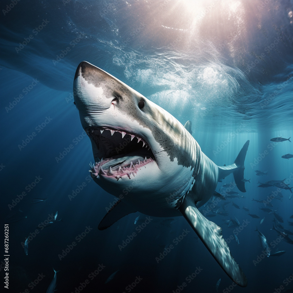 Fototapeta premium great white shark