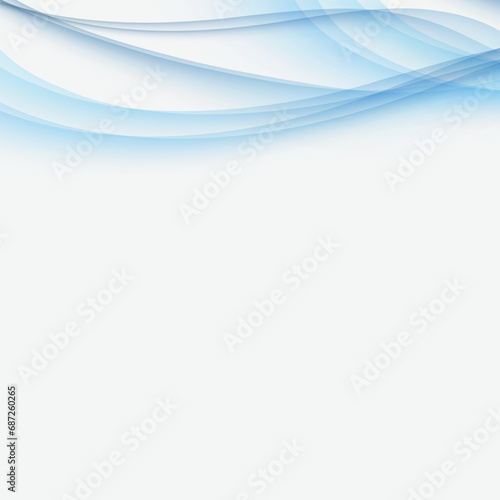 abstract background made of blurred magic blue light curved lines