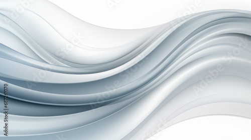 Abstract waves of gray on white background