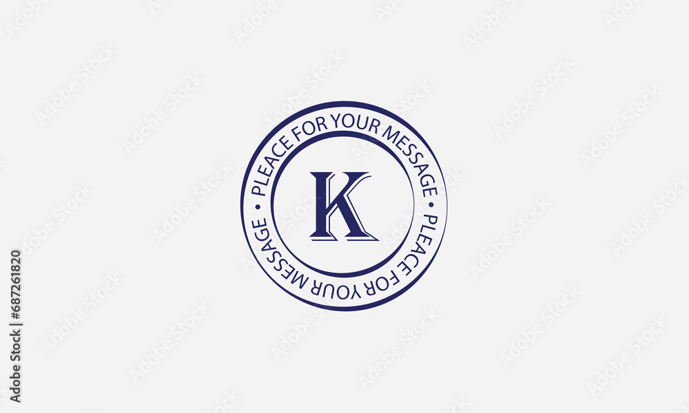 Simple vector logo design with letter K. Vector illustration for monogram, emblem, etc. Simple vector logo design with letter K. Vector illustration for monogram, emblem, etc.