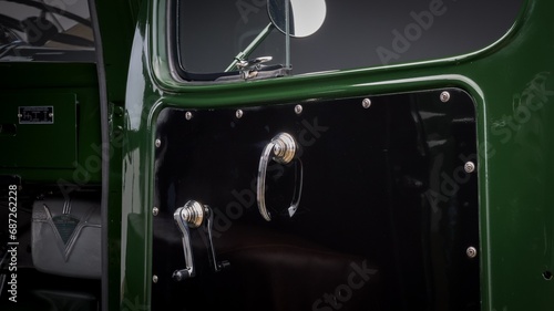 Passenger door panel in a truck photo