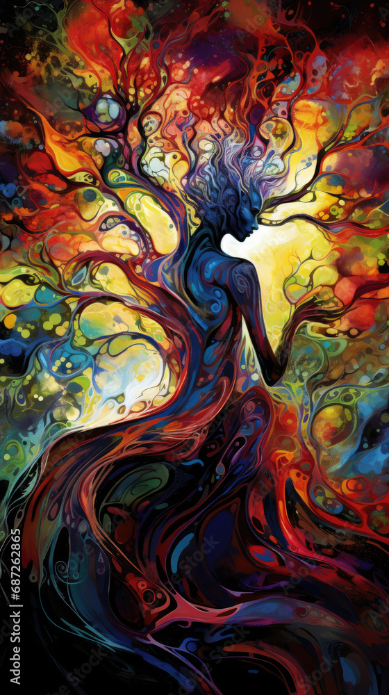 Palette of Essence: Vibrant Existence, Generative AI Palette of Essence: Vibrant Existence, Generative AI