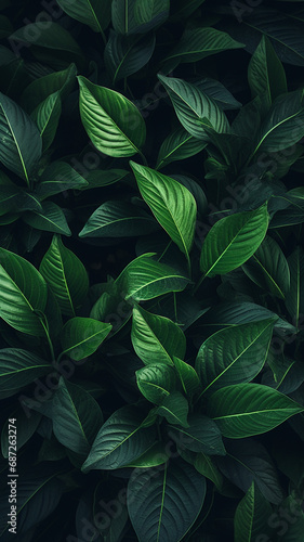 Green leaves pattern background © Fox Bread