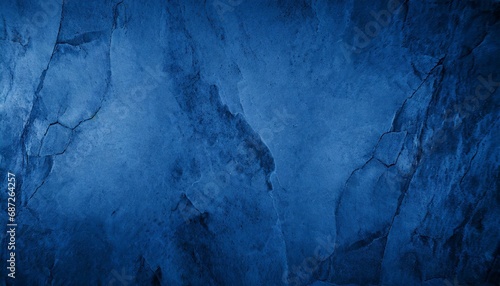 abstract blue background toned monochrome stone rock texture background web banner wide dark blue rough surface background with space for design panoramic
