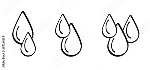 Cartoon falling honey drop. Water, rain, oil or blood drops. water, aqua droplet icon. humidity, two or drops. Splash silhouette sign. Ink concept. Vector blue, clean, liquid drop symbol or logo. 