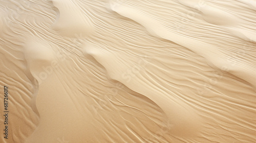 Smooth Sand Patterns Left by Receding Tide Background