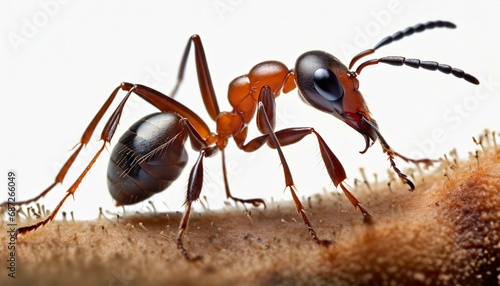 ant formica rufa on white © Alicia