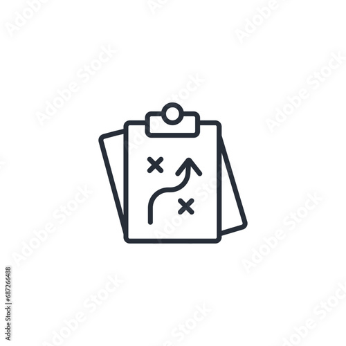 planning icon. vector.Editable stroke.linear style sign for use web design,logo.Symbol illustration.