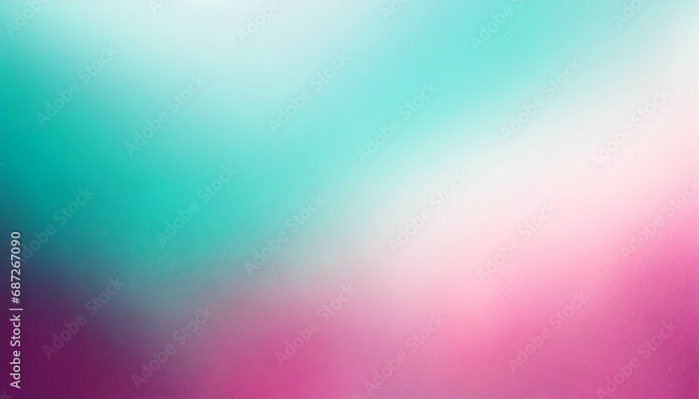 abstract gradient pink teal white colored blurred background