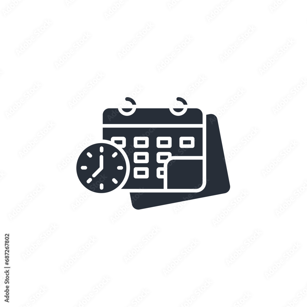 scheduling icon. vector.Editable stroke.linear style sign for use web design,logo.Symbol illustration. scheduling icon. vector.Editable stroke.linear style sign for use web design,logo.Symbol illustration.