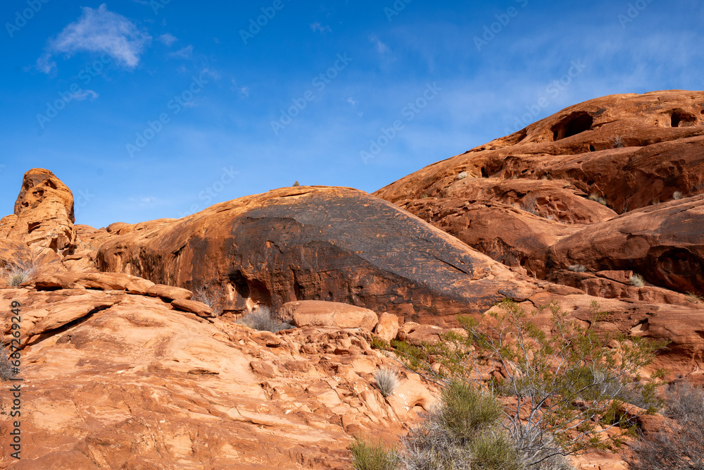 Valley of Fire - Native American Carvings
