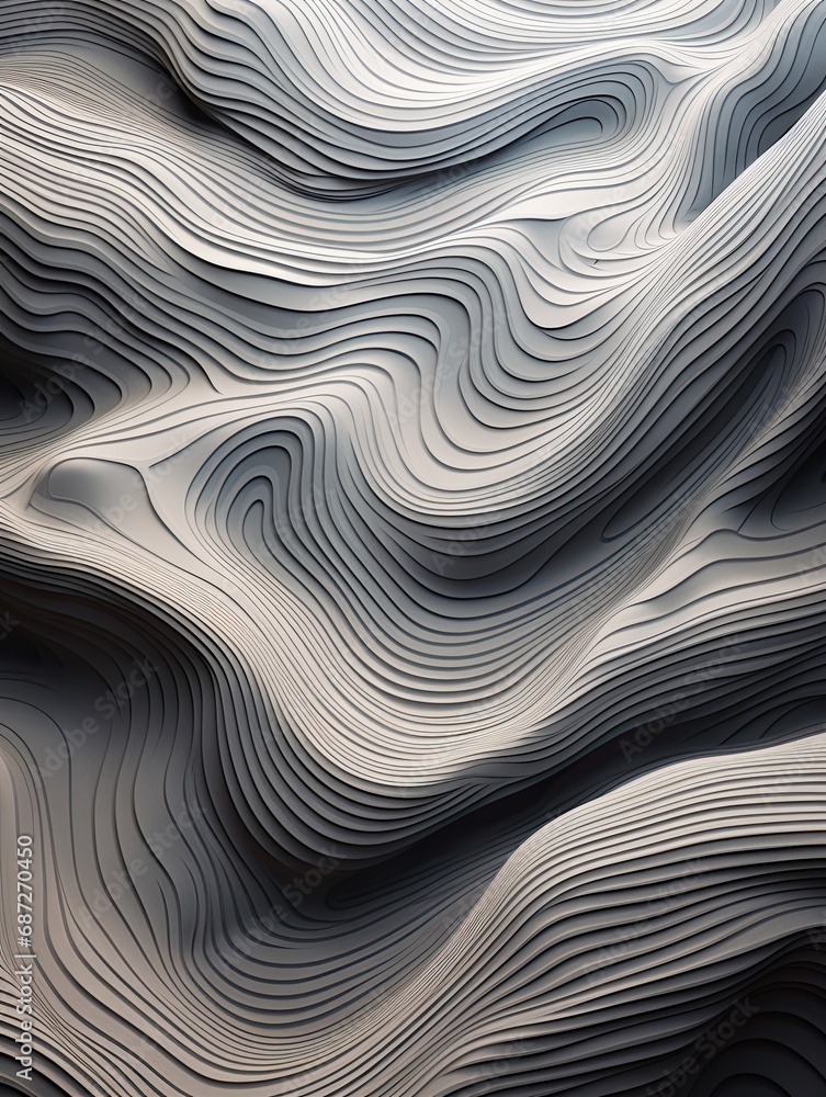 Exaggerated Topographic Contours: Stylized 3D Renderings of Landscapes