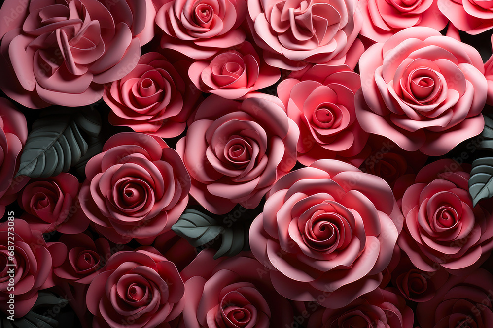 Pink and Black Harmony with Roses Pink and Black Harmony with Roses