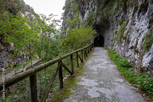 Senda del Oso (Bear Trail) - green way Entragu/Proaza, Asturias, Spain