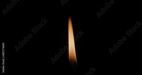 Candle Ignition 2 3965 match igniting and burning 4K photo