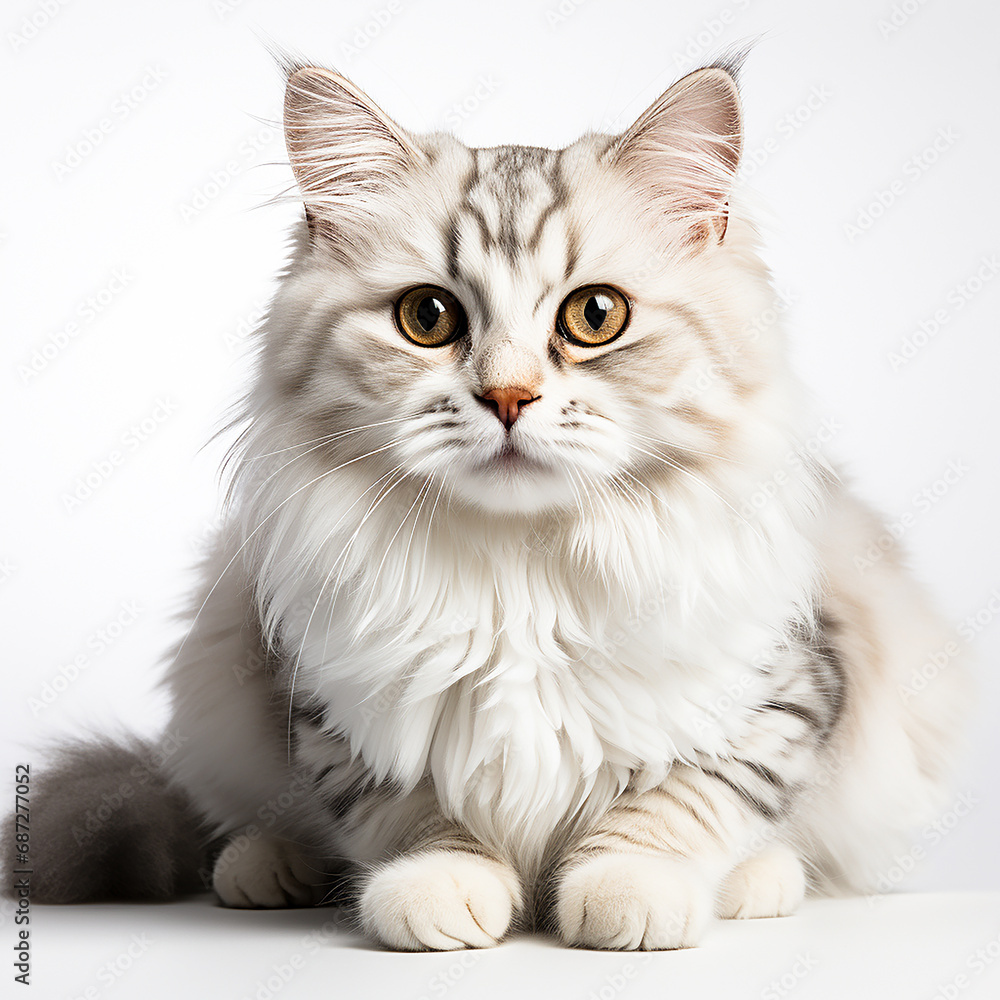 british cat isolated on white british cat isolated on white