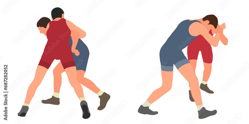 Image of athletes wrestlers in wrestling, fighting. Greco Roman wrestling, fight, combating, struggle, grappling, duel, mixed martial art, sportsmanship Image of athletes wrestlers in wrestling, fighting. Greco Roman wrestling, fight, combating, struggle, grappling, duel, mixed martial art, sportsmanship