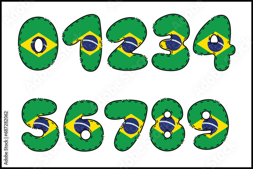 Wallpaper Mural Handcrafted Geography number color creative art typographic design Torontodigital.ca