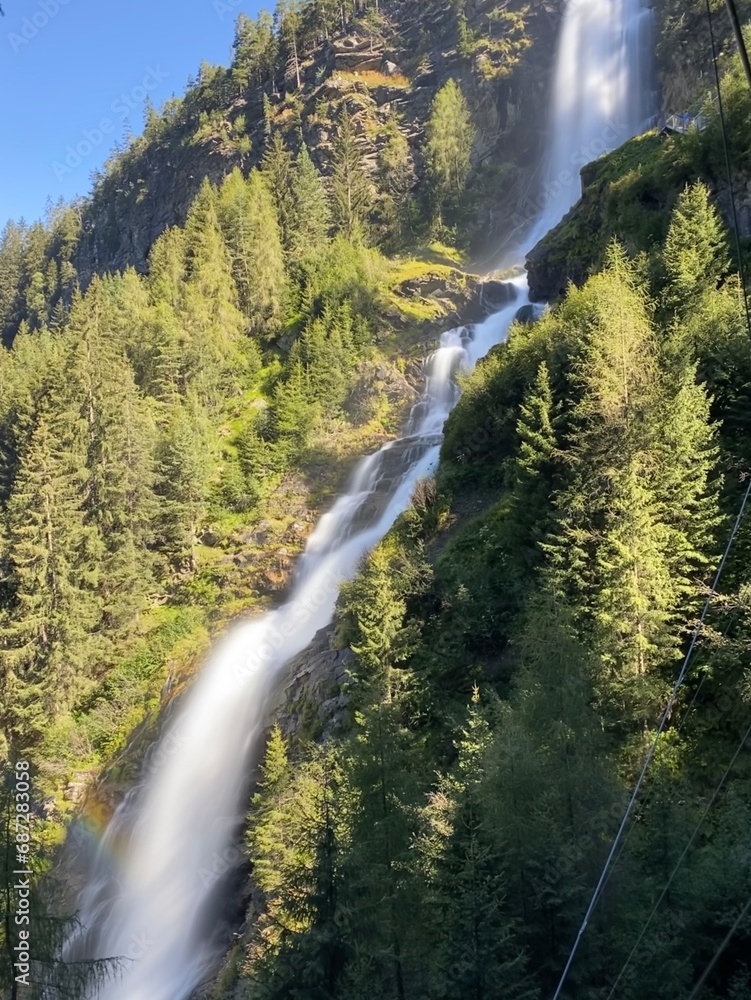 Austrian Alps in summer - panorama, waterfalls