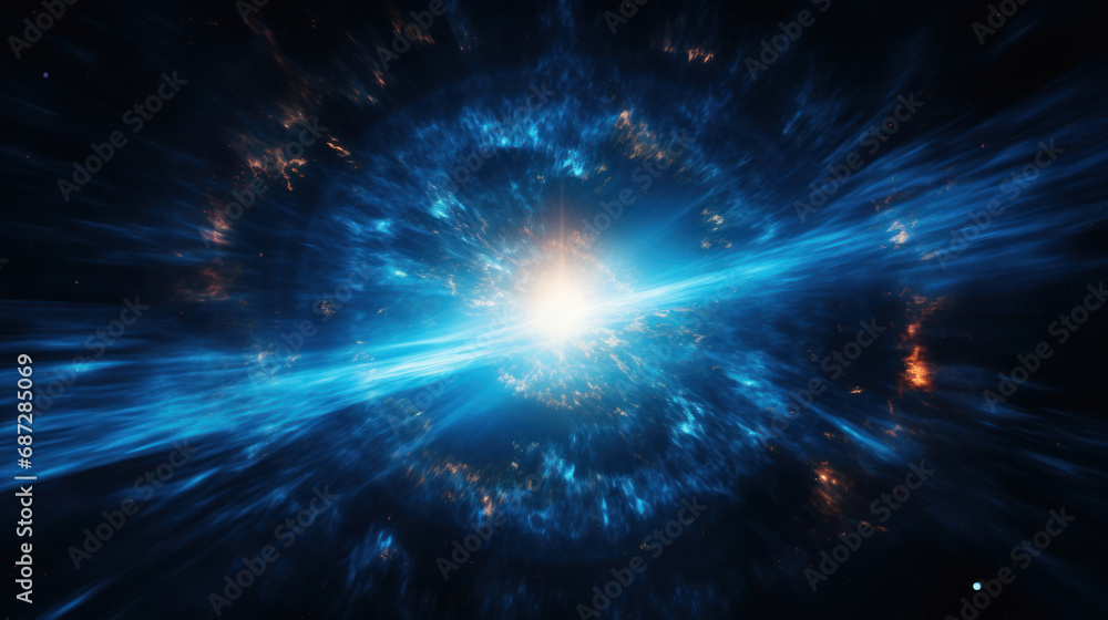Supernova star explosion in the deep space Supernova star explosion in the deep space