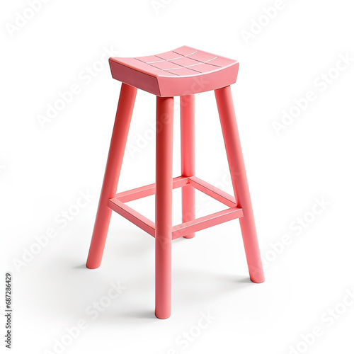 Bar stool coralpink photo