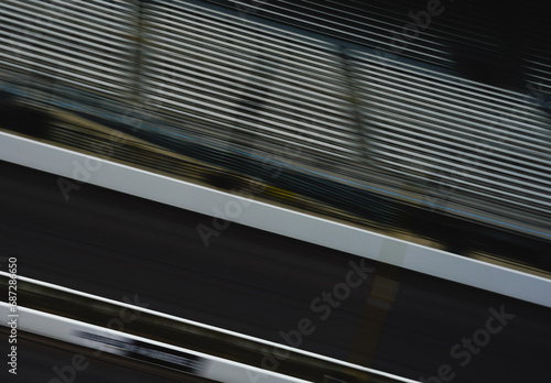 Panning shot of a race track for a racing background  photo