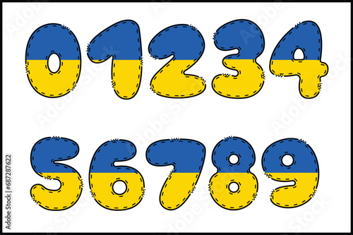 Handcrafted STOP WAR number color creative art typographic design