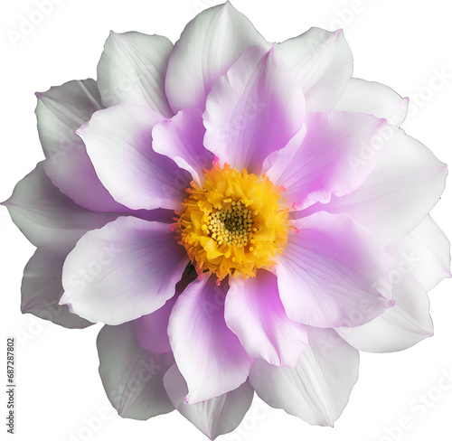 pink lotus isolated on white