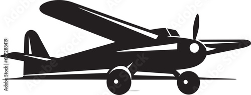 Shadowed Flightpaths Black Aircraft IllustrationJetset in Noir Blackened Aircraft Sketches photo