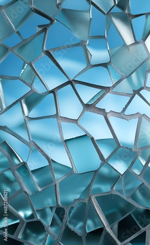 Broken Glass Shards - Beautiful Texture, Graphic Element - AI generative art