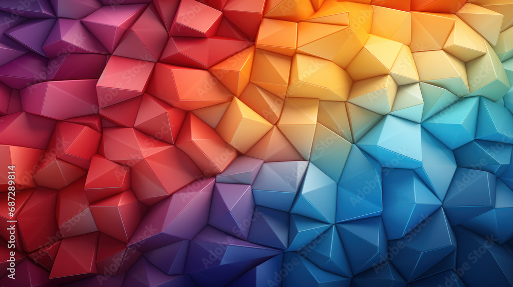 Obraz premium Spectrum Lattice: Colorful Gradient Grid. Generative AI