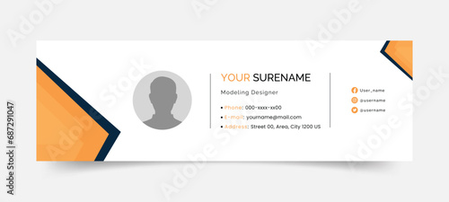 free Free Stylish Business Banner Template in Vector or email signature