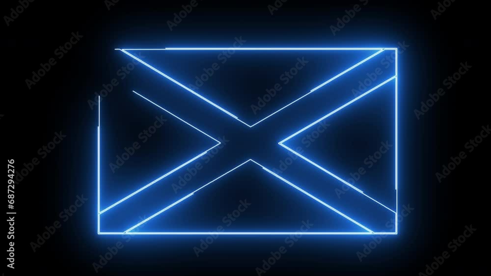 Animated Jamaican flag with glowing neon effect Animated Jamaican flag with glowing neon effect
