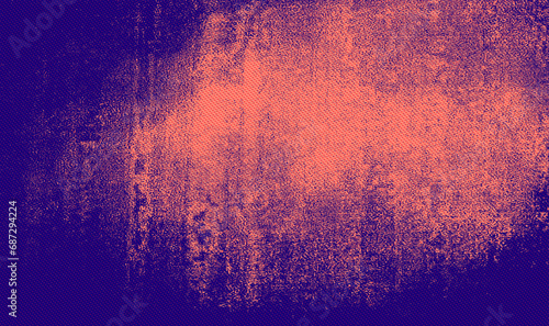 Blue, orange abstract background banner, with copy space for text or your images