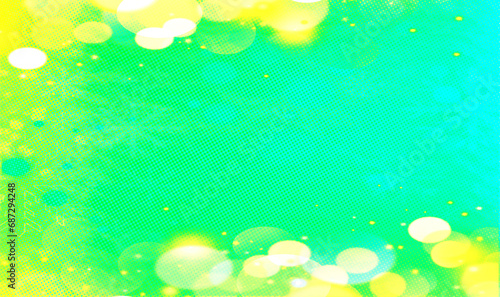 Green abstract background banner  with copy space for text or your images