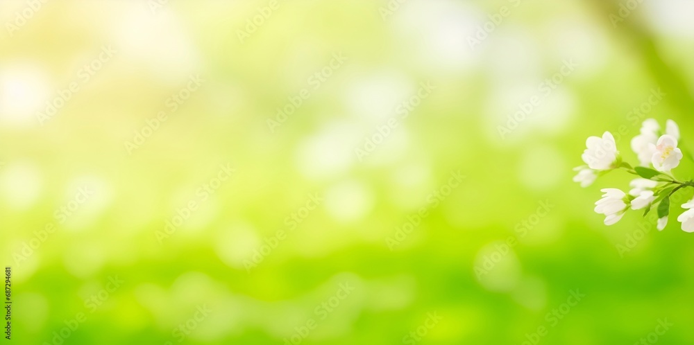 Bokeh blurred nature background. AI generated illustration Bokeh blurred nature background. AI generated illustration