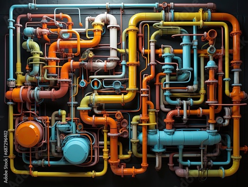 colorful pipes