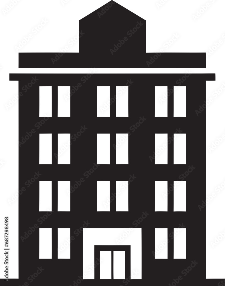 Silhouettes in Shadows Black Building Vector Illustration Surreal Urban Reflections Monochrome Vector ArchitectureSurreal Urban Reflections Monochrome Vector Architecture Gothic Reverie Dark