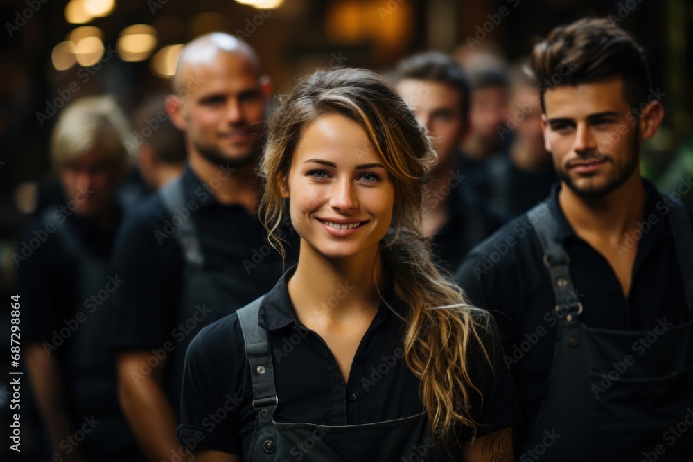 portrait of barista staff at the coffee shop