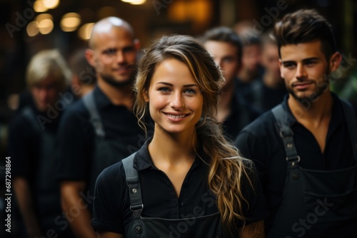 portrait of barista staff at the coffee shop © Наталья Добровольска