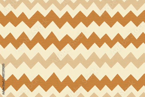 Zigzag Harmony. Beige jute fabric with a seamless zigzag pattern, ideal for backgrounds, textiles, and decor with a touch of geometric elegance