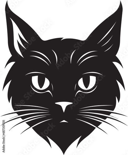 Minimalist Beauty of a CatCats Silent Prowl in VectorCats Silent Prowl in VectorAbstract Cat Silhouette Art