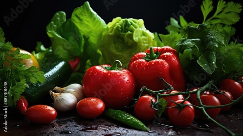 Vegetable food market organic wallpaper background